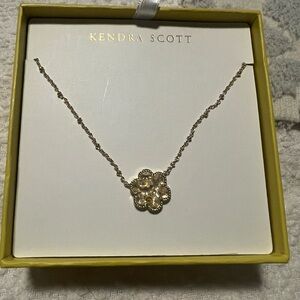 Kendra Scott Gold Floral Necklace